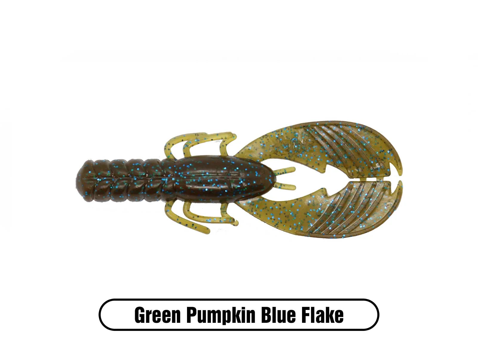 XZONE MUSCLE CRAW 3,25" GREEN PUMPKIN BLUE