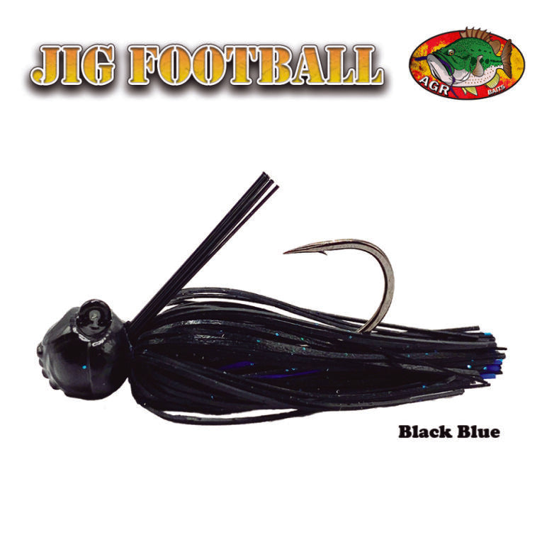 AGR FOOTBALL JIG BLACK BLUE