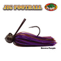 AGR FOOTBALL JIG BRONW PURPLE