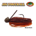 AGR FOOTBALL JIG BURNT CRAW
