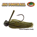 FOOTBALL JIG GREEN PUMPKIN CANDY