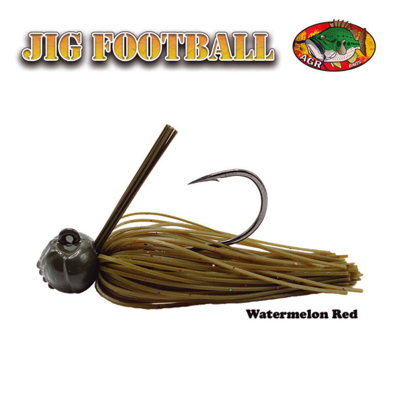 FOOTBALL JIG WATERMELON RED