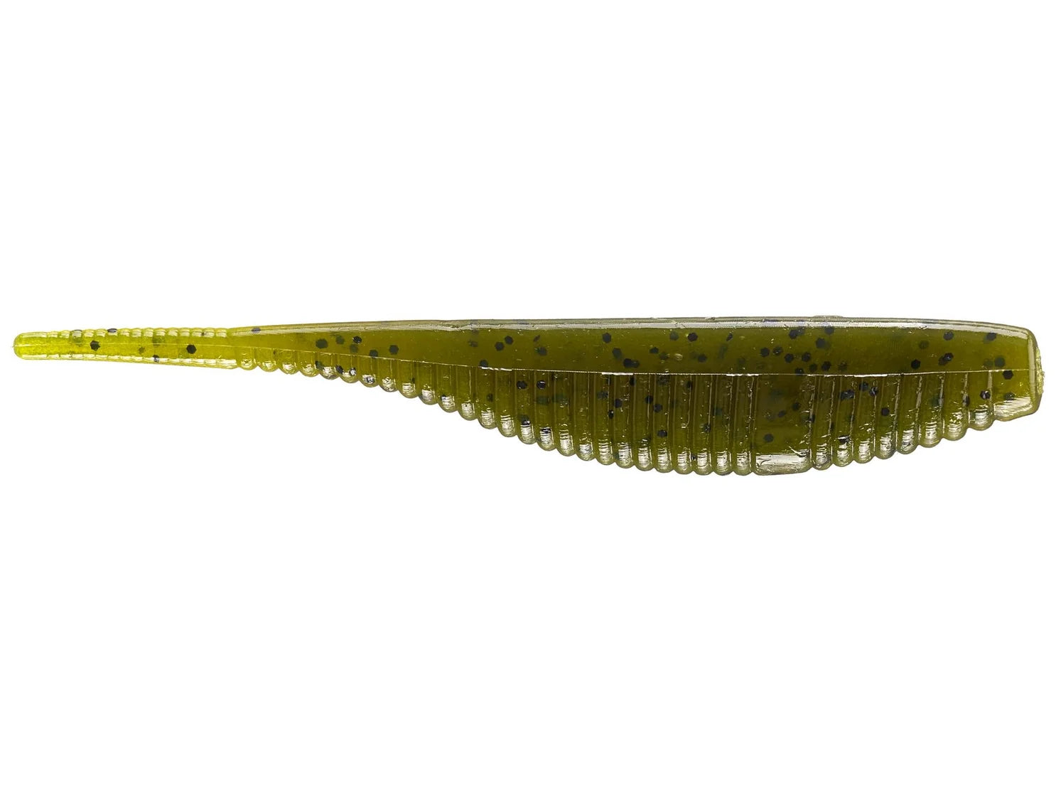 FAT SHAD SHAPE WORM 4" GREEN PUMPKIN