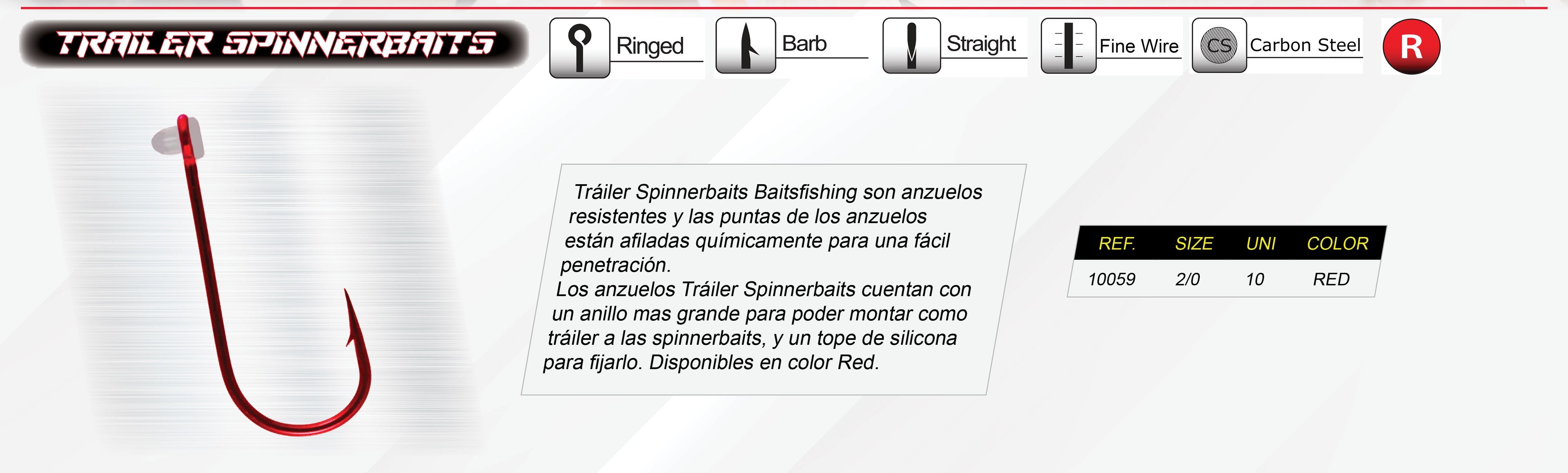 TRAILER SPINNERBAITS HOOK