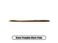 DECEPTION WORM 6" GREEN PUMPKIN BLACK FLAKE