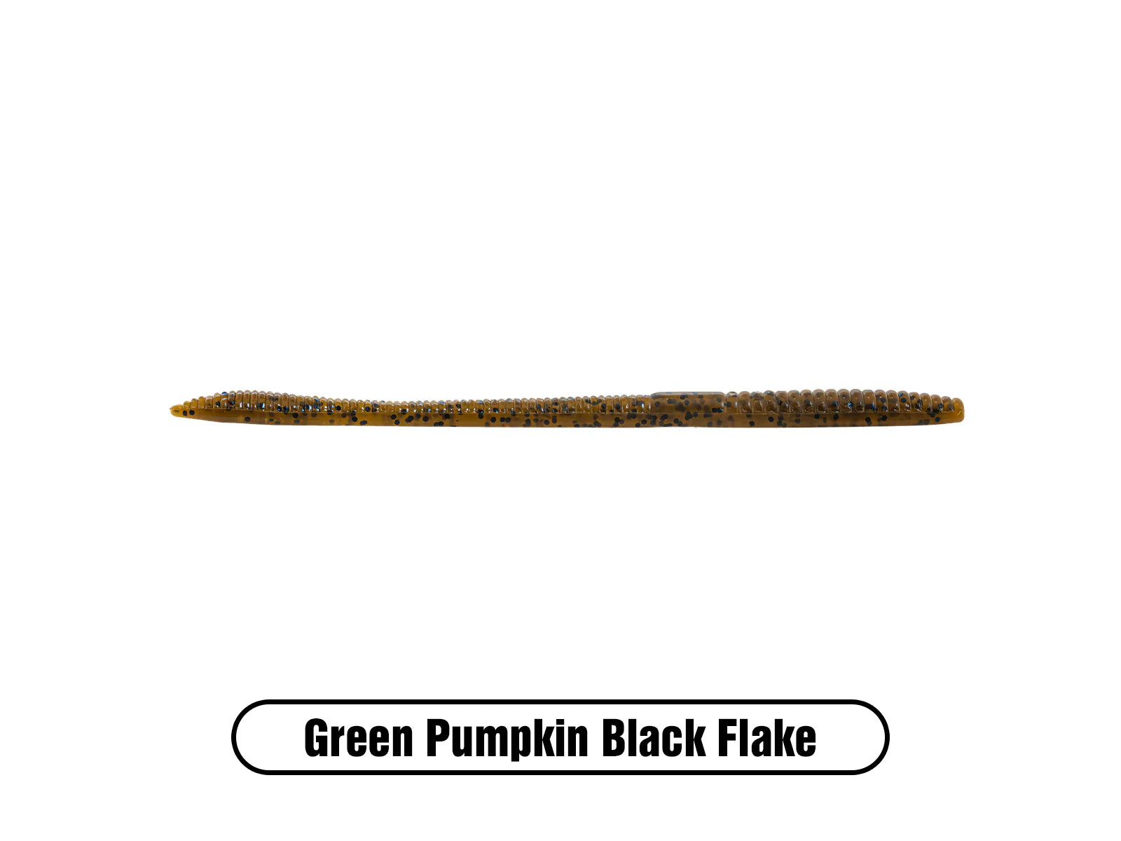 DECEPTION WORM 6" GREEN PUMPKIN BLACK FLAKE