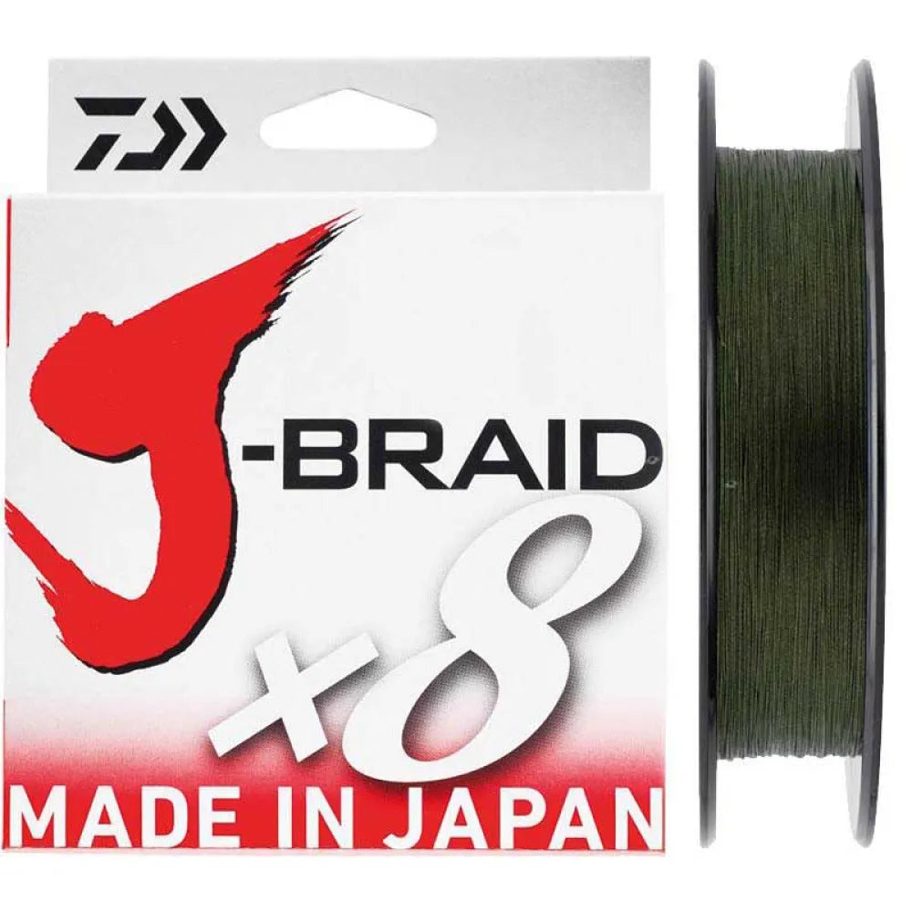 TRENZADO DAIWA J-BRAID X8 150 METROS VERDE OLIVA