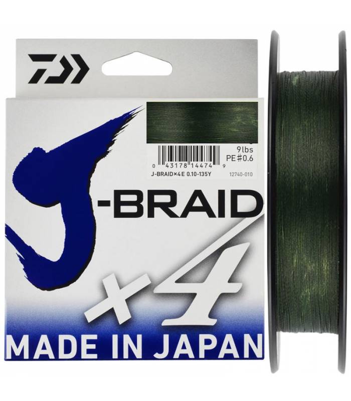 TRENZADO DAIWA J-BRAID X4 150M VERDE OLIVA